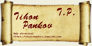Tihon Pankov vizit kartica